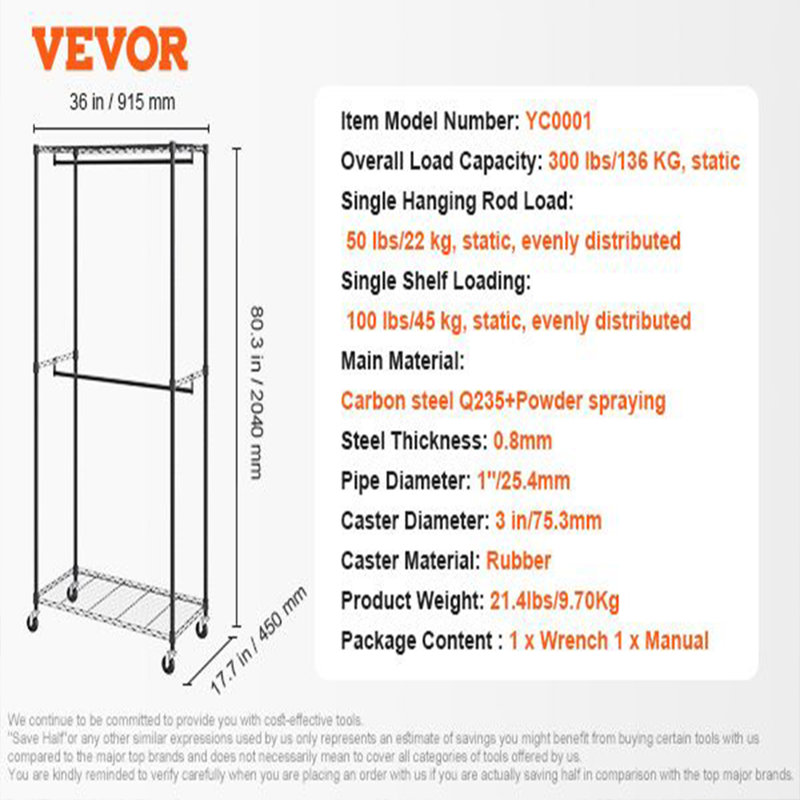 Heavy Duty Clothes Rack