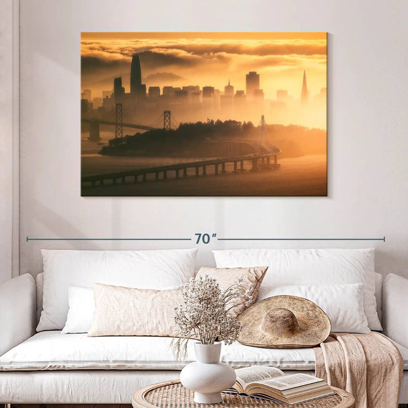 Sireci San Francisco Sunset Fog, 32" H x 48" W