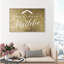 Under the Mistletoe Gold - art textuel sur toile-58868354-58868356