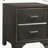 Grey 2-drawer Nightstand