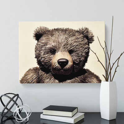 Cool Teddy Bear - Wrapped Canvas