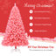 Arbre de Noël rose en pin et cachemire-1128094680