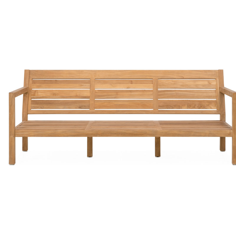 Classic Teak Sofa - Silver, Light Gray
