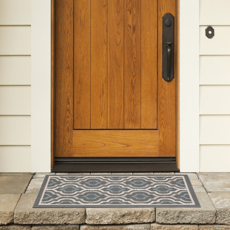 Courtyard Performance Geometric Rug, Rectangle 2' x 3'7"