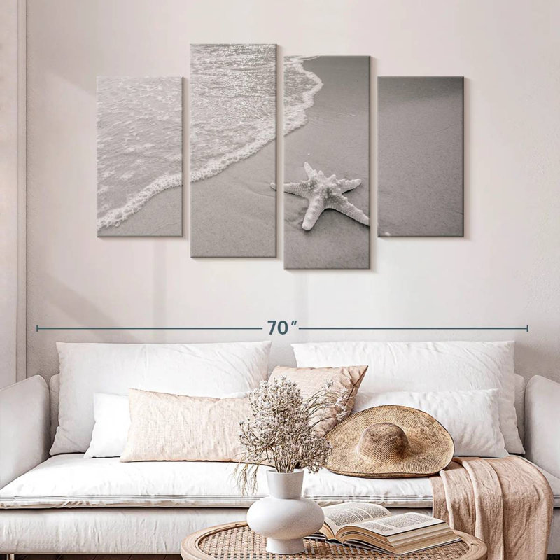 Gillard Starfish Monochrome, 32" H x 52" W