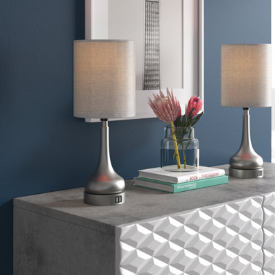 Trombetta Metal USB Table Lamp