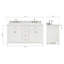 Ensemble de meuble-lavabo double 61 po Aberdeenshire-85364215