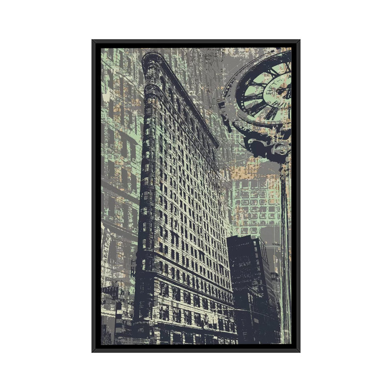 175 Fifth Avenue, impression sur toile tendue, H 26 po x l 18 po x P 1,5 po, Toile avec cadre noir, Pas de tapis