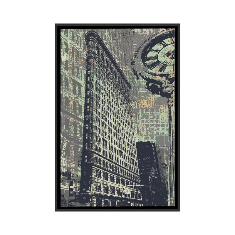 175 Fifth Avenue, impression sur toile tendue, H 48 po x l 32 po x P 1,5 po, Toile avec cadre noir, Pas de tapis