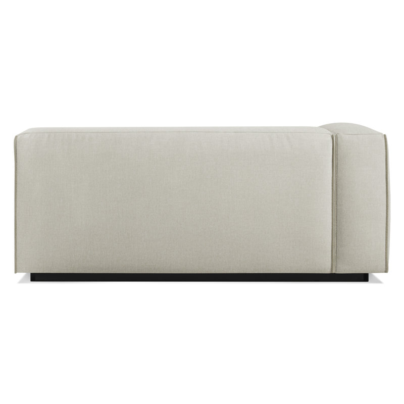 Cleon Chaise Lounge, Maharam Meld in Panda, Left Hand Facing