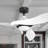 54" 3 - Blade Ceiling Fan With LED Lights And Remote Control Included