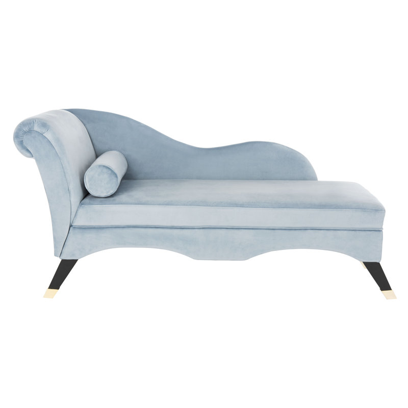 Méridienne Schumacher, Velours bleu ardoise