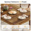 Table de salle à manger de 63 pouces pour 4-6 personnes, table de salle à manger pour la salle à manger-1570278095