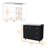2-Door Kitchen Cabinet In Black - 3 Drawers For Convenient Storage 3 Stylish And Functional