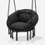 Chaise de hamac suspendue Macrame, balançoire en corde de coton pour 1 personne avec coussin et quincaillerie pour l'intérieur et l'extérieur-88045494-88045493
