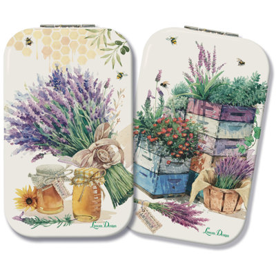 Miroir compact lavande Bee Farm