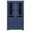 Armoire de cuisine, armoire de rangement avec portes en verre et 4 tiroirs intégrés-777047721