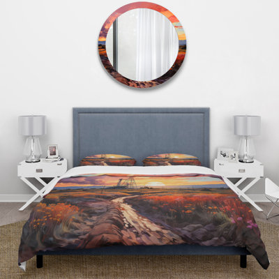 Ensemble de housse de couette orange en résine orange
