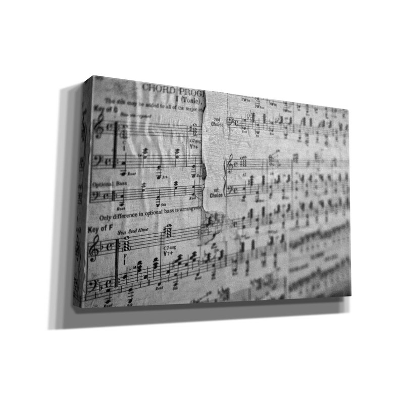 Toile épique Graffiti «Chord progression» par Rick Berk, 26 po x 18 po