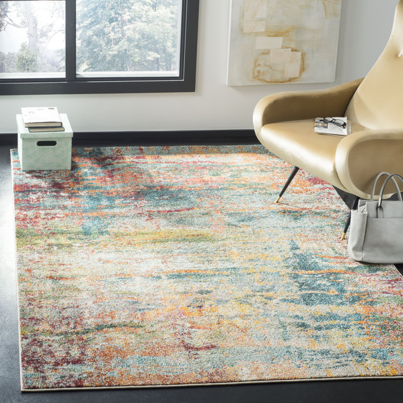 Mcauliffe Abstract Area Rug, Rectangle 155 x 231 cm