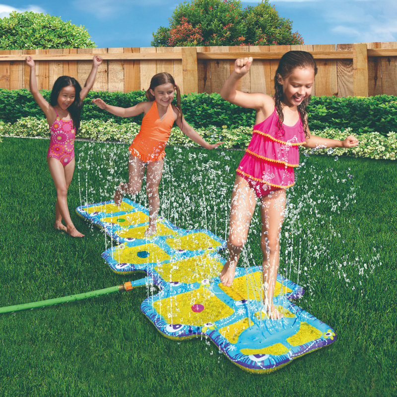 Jeu d'arrosage Banzai Aqua Blast Hopscotch avec surface antidérapante