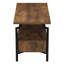 Meuble télé Shlome Crown avec compartiment de rangement rectangulaire grain de bois rustique et métal-1172368037