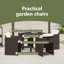 4 - Person Patio Dining Set with Rectangular Table , Cushions Included-110993118-110993119