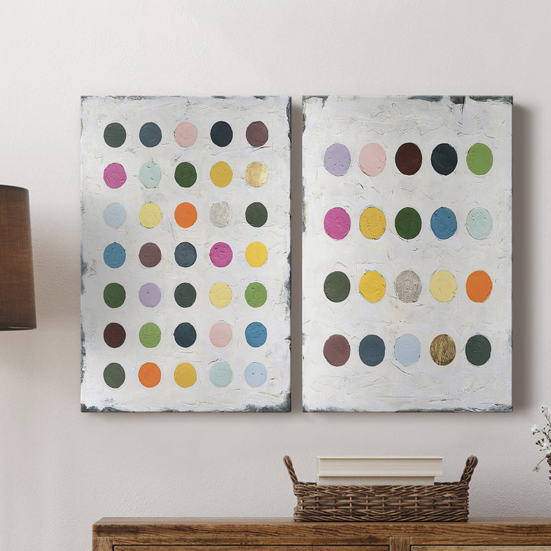 Toile tendue Chroma Dots I-Premium Gallery - prête à être accrochée, H 18 po x l 24 po