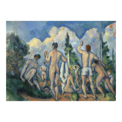 Baigneurs (Baigneurs), impression sur toile de Paul Cézanne