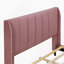 Lit plateforme tapissier, velours -1919968560