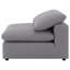 Fauteuil d'appoint rembourré en tissu Grey Boucle