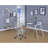 Roda Clear Glass Top Writing Desk