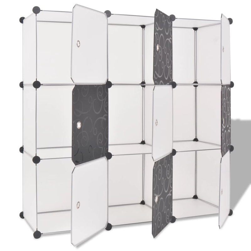 43.3'' W Plastic Shelving Unit