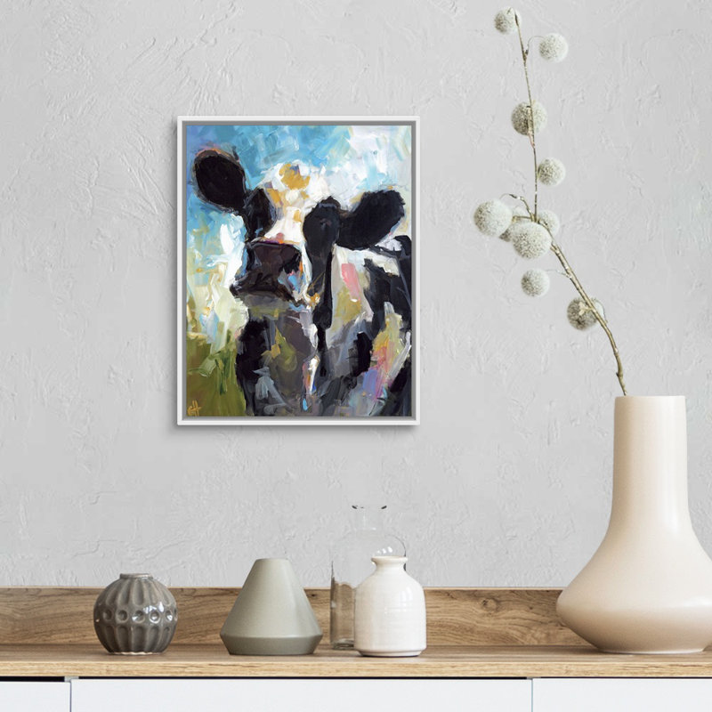 «Daisy» par Cari J. Humphry - reproduction sur toile, H 16 po x l 13 po x P 1,75 po, Cadre blanc