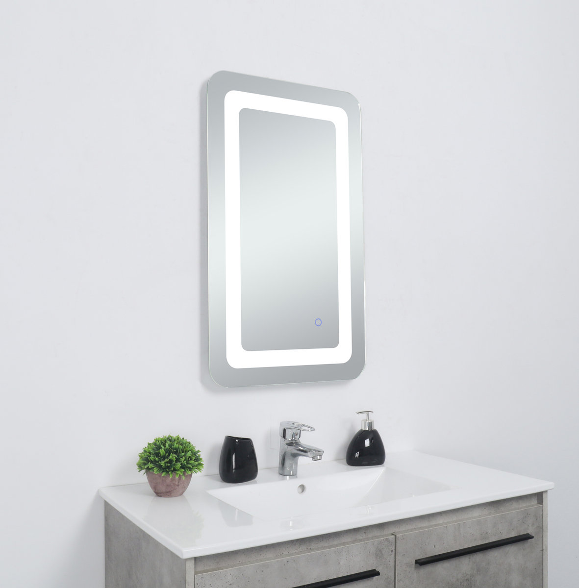 Juliane Mirror, 30" x 27", Rectangle