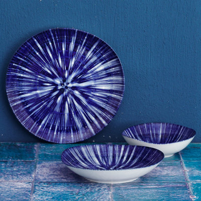 Porcelain China Dinnerware Set 24 Piece - Service for 6