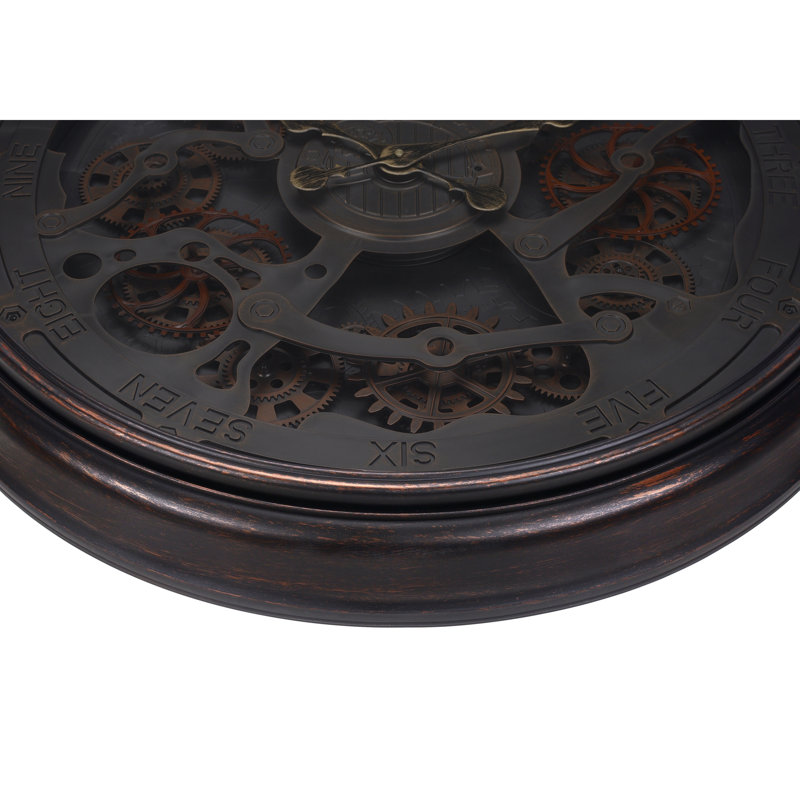 Horloge murale surdimensionnée de 30 pouces en noir élégant - Glamour transitionnel pour les espaces de vie modernes