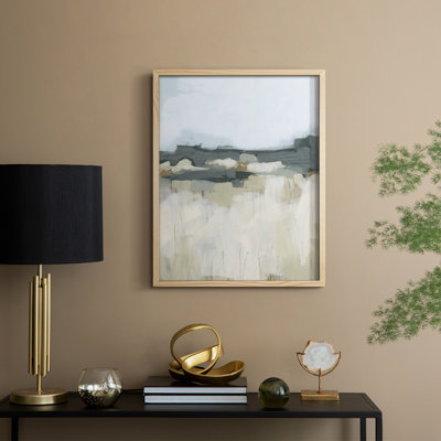 Brushstroke Badlands I, reproduction encadrée - bois massif
