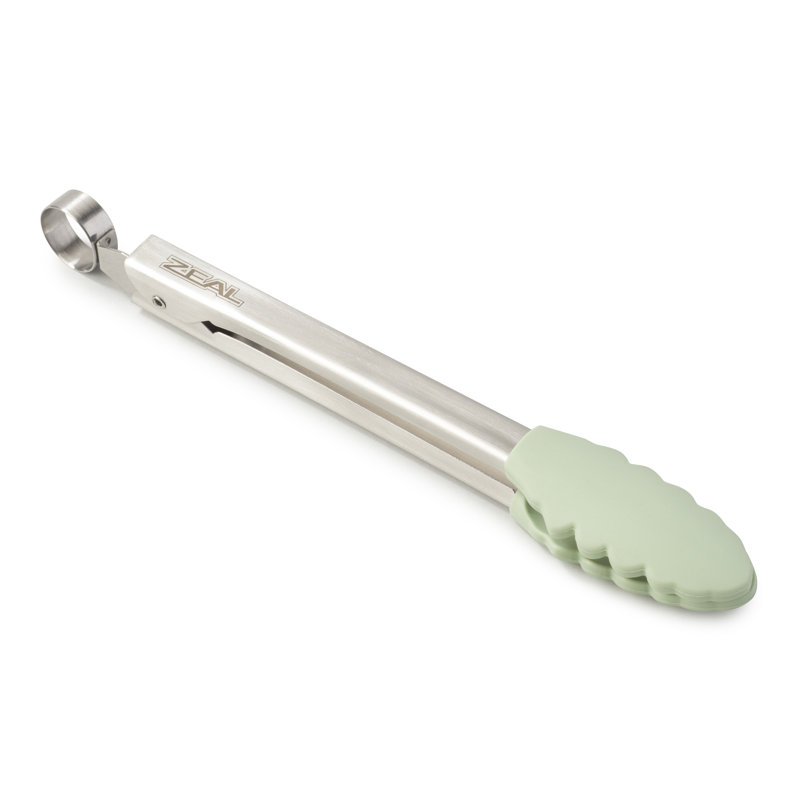 Zeal Kitchen Tong, 20.5cm L x 5.5cm W x 2.7cm D, Sage Green