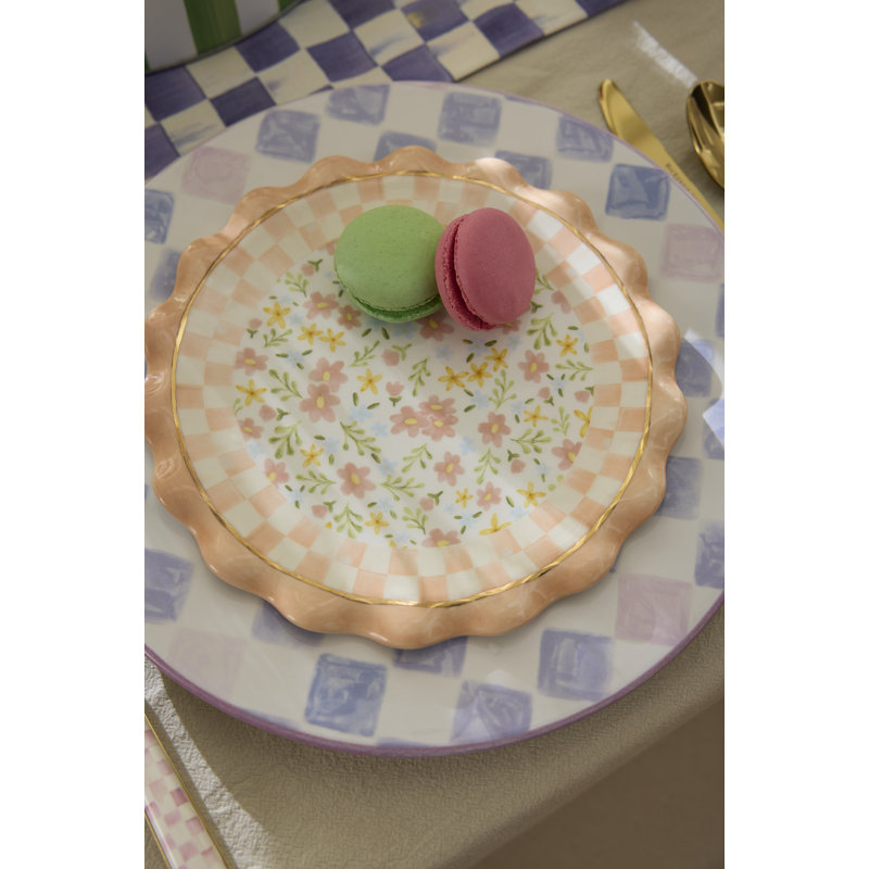 Posie Patch Ceramic Dessert Plates