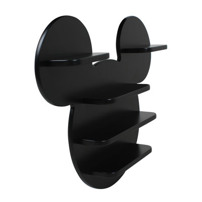 Mickey Mouse Black Wall Shelf