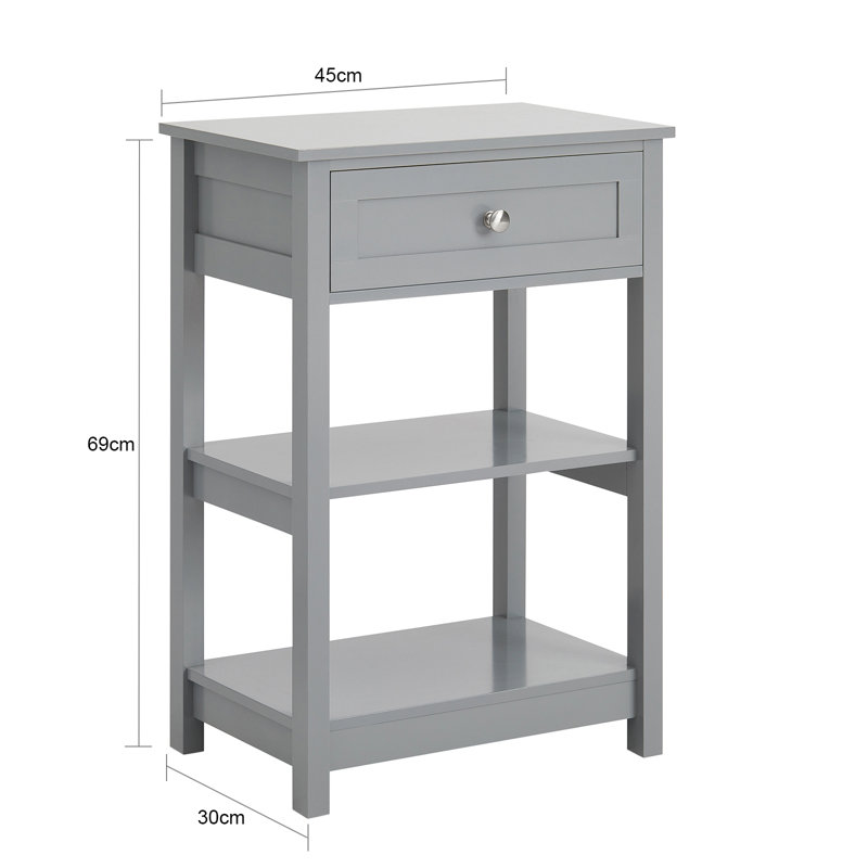 Edvard Floor Shelf End Table