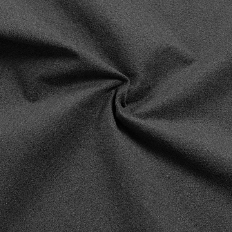  Degnan 76.4'' Upholstered Sofa Chaise, Black Cotton Blend