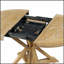 Ensemble de table de salle à manger extensible avec quatre chaises rembourrées pour des repas familiaux polyvalents et des réceptions élégantes