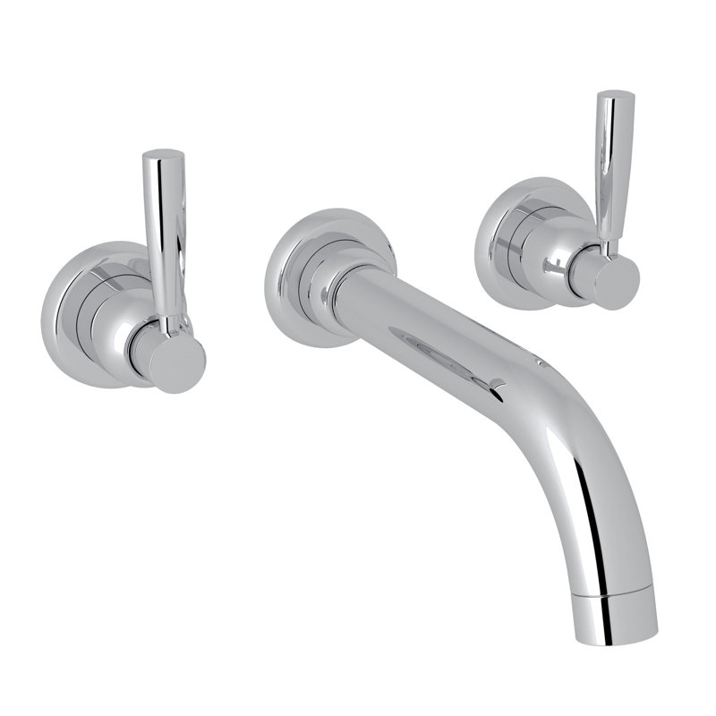 Holborn Wall Mount Tub Filler Trim, Polished Chrome