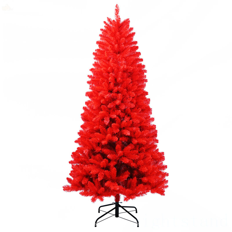 6FT Red Christmas Tree, 6'