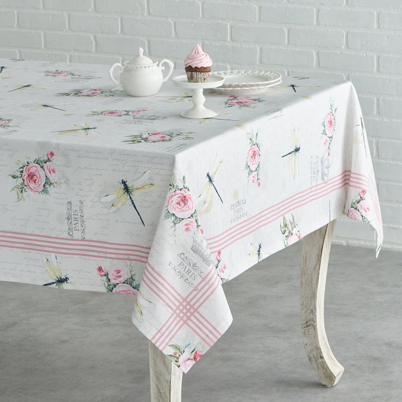 Floral 100% Cotton Tablecloth, Floral 2, 15" x 11"