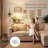 Gold Arc Floor Lamp With Remote & Dimmable Bulb, Boho Rattan Standing Lamp With 3 Color Temperatures, Height Adjustable Tall Lamp For Living Room Bedroom Over Couch Reading-232363727