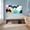 Floral abstrait, aquarelle sur toile tendue, reproduction d'art sur toile, ensemble de 1