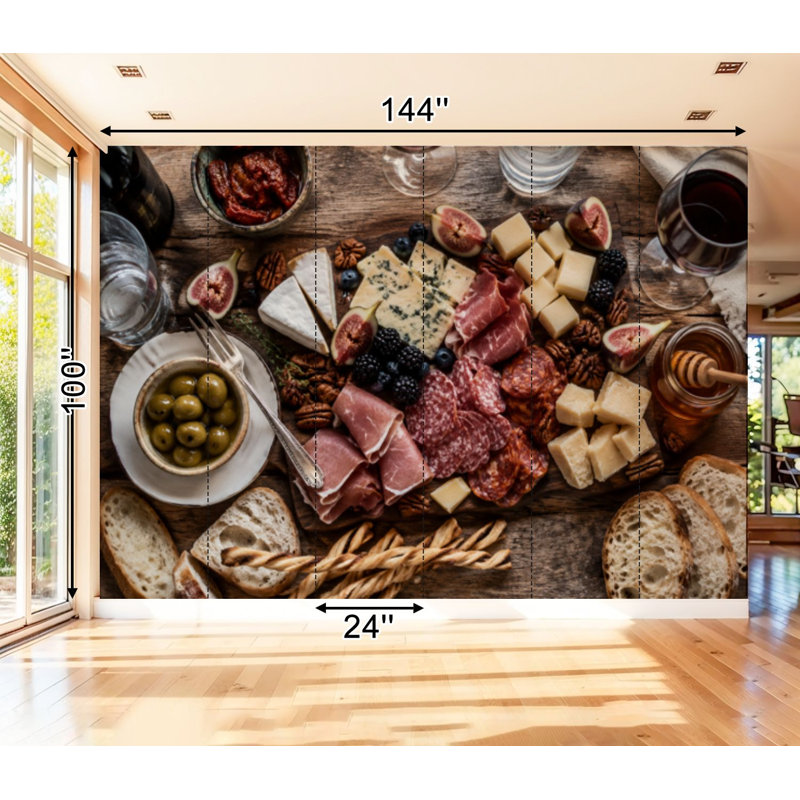 Adhésif mural amovible auto-adhésif et amovible, 99.6" L x 144" W